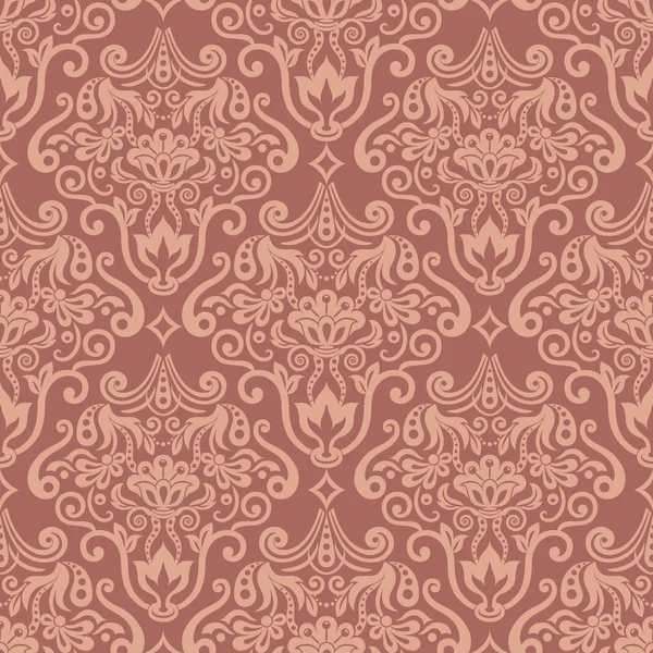 Vector damask seamless pattern element — Stock Vector