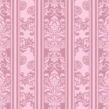 pembe Dikişsiz vintage desen