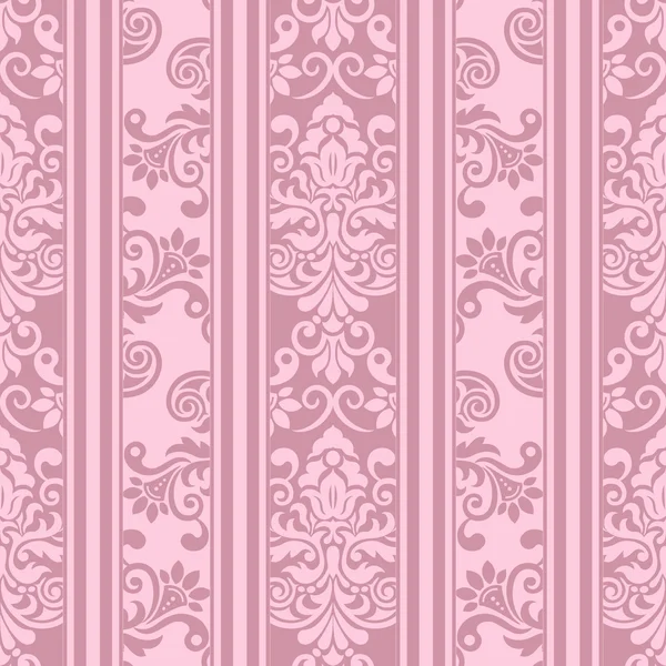 Modèle vintage sans couture en rose — Image vectorielle