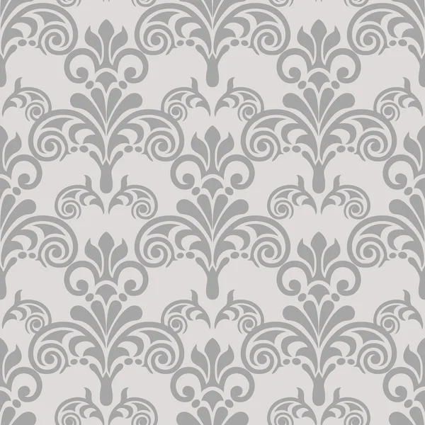 Seamless vintage pattern in grey — Stock Vector