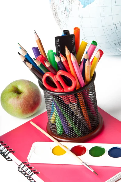 School supplies. Writing utensils. — Stock Photo, Image