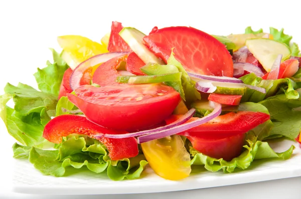 Salat med grønnsaker og grønnsaker – stockfoto