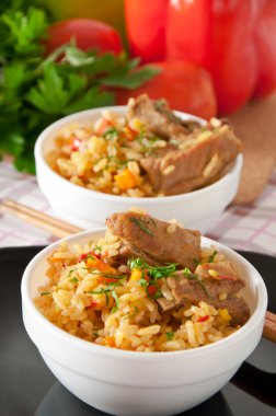 geleneksel pirinç pilavı - plov