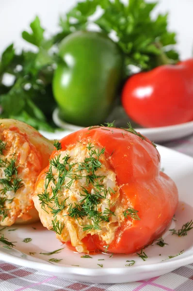 Pimientos rellenos — Foto de Stock