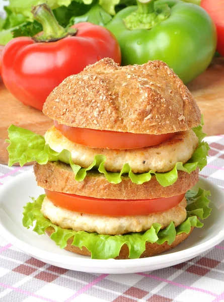 Burger Fast Food — Stockfoto