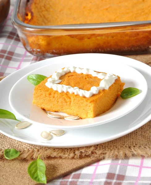 Budín de calabaza — Foto de Stock