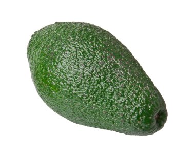 Olgun avokado beyaza izole edilmiş.