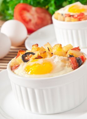 fırında patates ile yumurta