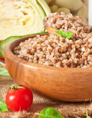 buğday lapası ahşap kase