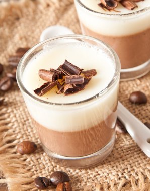 çikolata panna cotta