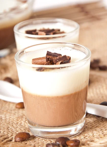 Panna al cioccolato Cotta — Foto Stock