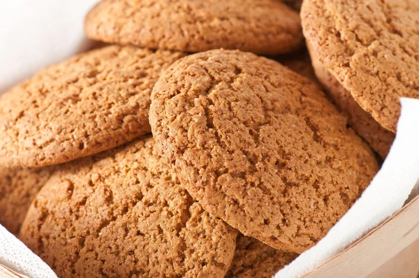 Primo piano dei biscotti di farina d'avena — Foto Stock