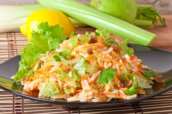 Waldorf salad made with apples and celery — Stock Photo, Image