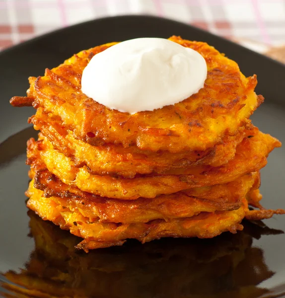 Geroosterde pompoen pannenkoeken pompoen — Stockfoto