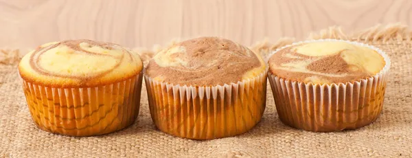 Marmor muffins — Stockfoto