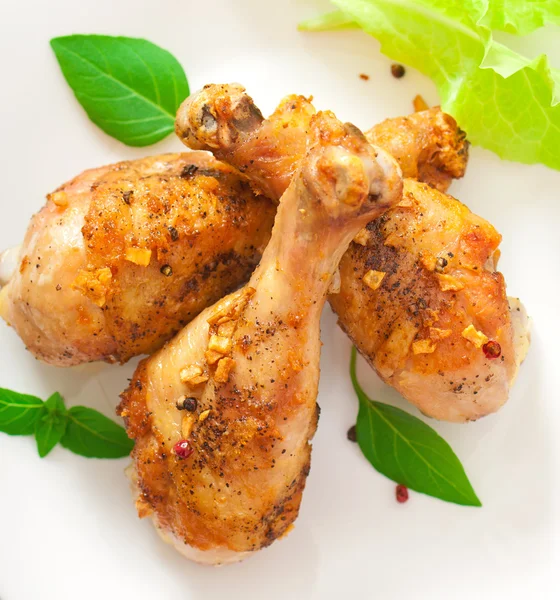 Gambe di pollo alla griglia — Foto Stock