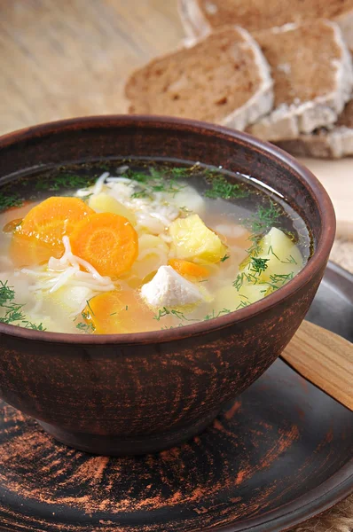 Sopa de frango — Fotografia de Stock