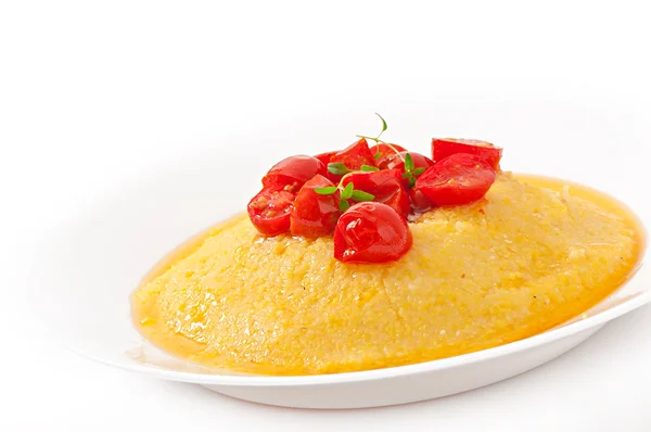 Polenta - итальянская традиционная кухня — стоковое фото