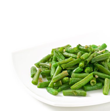 sarımsaklı kızarmış yeşil fasulye