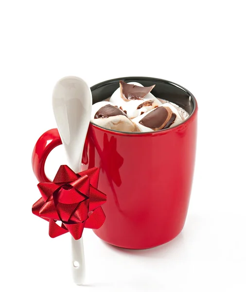 Hot chocolate with a marshmallows — Stock Photo, Image