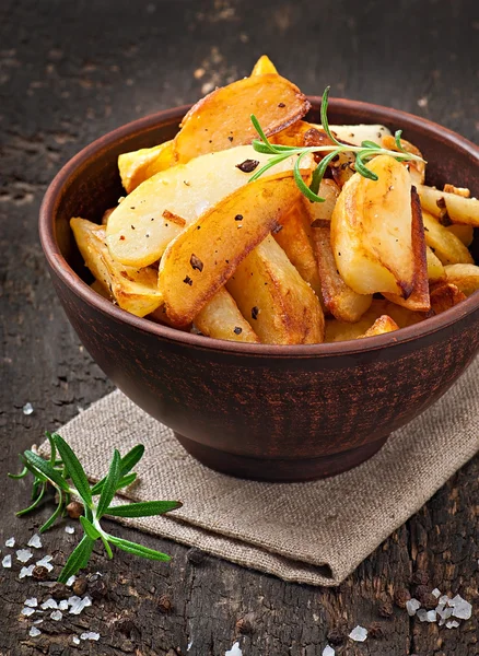 Pommes Kartoffelkeile — Stockfoto