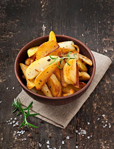 Pommes frites klyftpotatis — Stockfoto