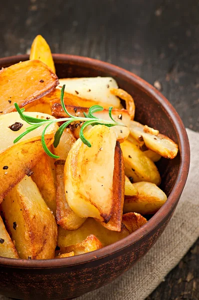 Batatas fritas fatias de batata — Fotografia de Stock