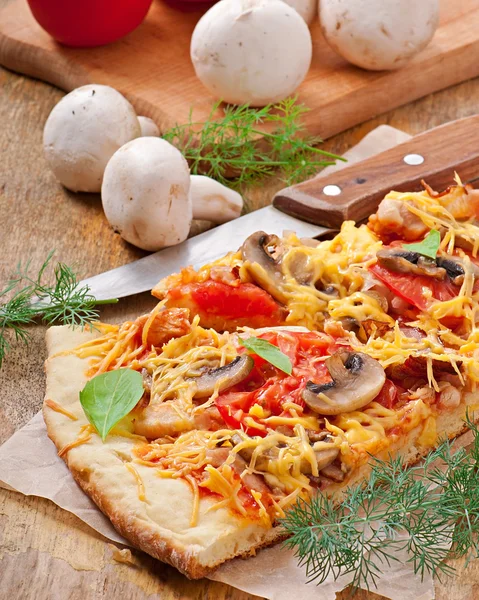 Pizzaschijfjes — Stockfoto