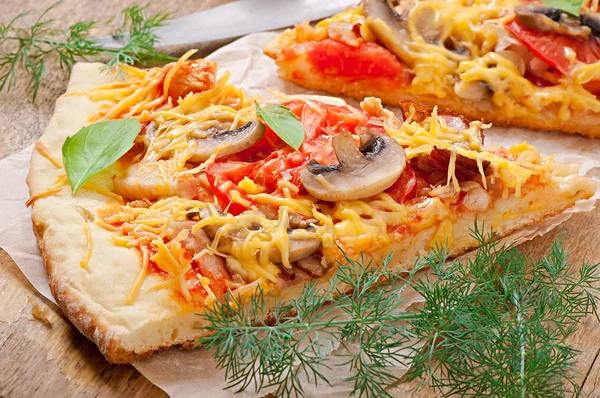 Fatias de pizza — Fotografia de Stock