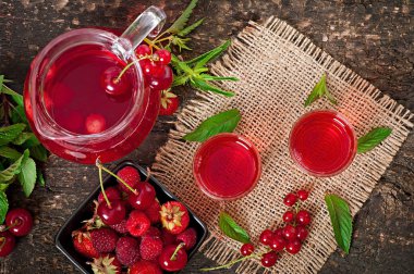 Red currant drink clipart