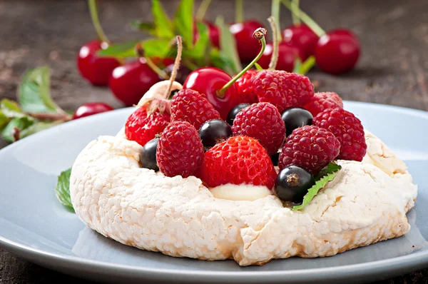 Fromage caillé aux framboises — Photo