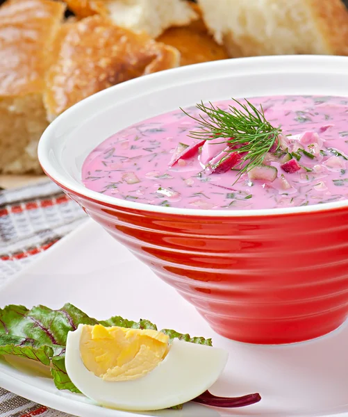 Soup with beet — Stock Photo, Image