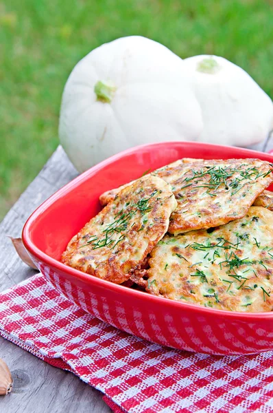 Zucchini-Pfannkuchen — Stockfoto