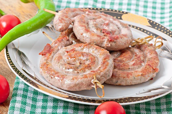 Hausgemachte Würstchen — Stockfoto