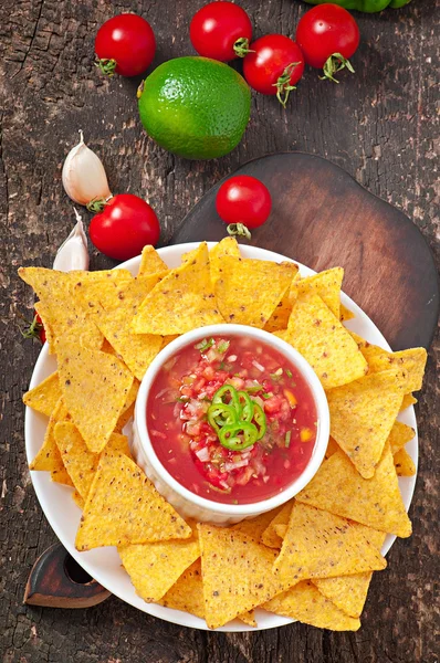 Mexican nacho chips — Stock Photo, Image