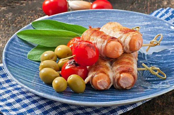 Gegrilde worst — Stockfoto