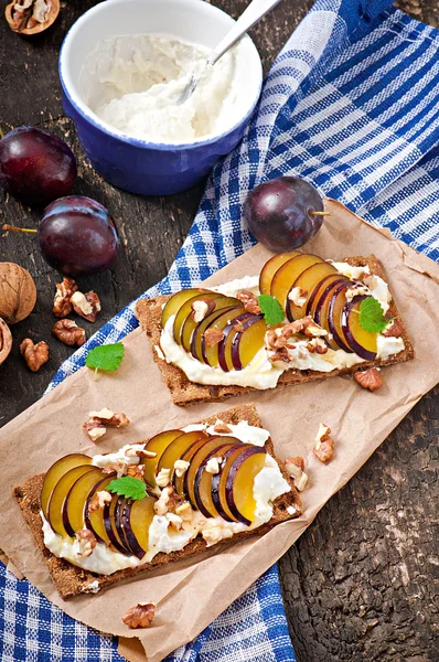 Vegetarisch dieet broodjes — Stockfoto