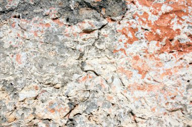 Eski tuğlaların duvar deseni. Ortaçağ taş duvarı. Arkaplan, doku