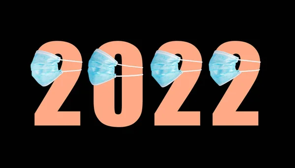 2022 배경에서 고립된 연인들의 가면을 — 스톡 사진