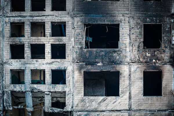 Vernietiging Kiev Beschietingen Van Russische Bezetters Kiev Maart 2022 — Stockfoto
