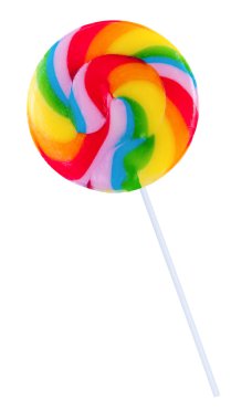 renkli sarmal lolipop