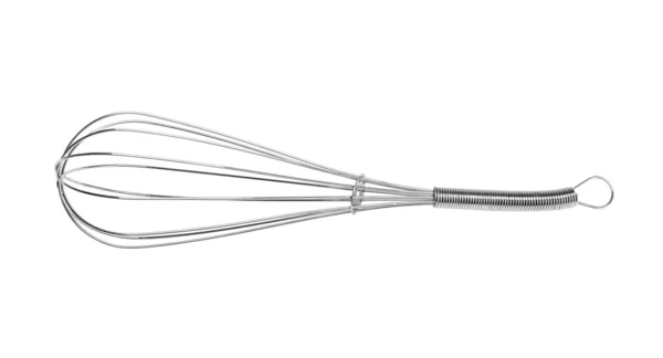 Stainless steel whisk isolated — Stock Photo, Image