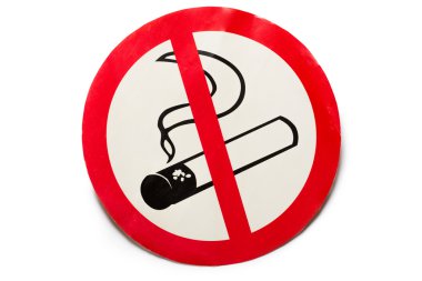 No smoking sign on background clipart