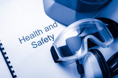 Register with goggles, earphones and helmet clipart