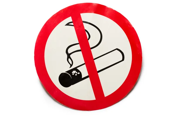 No smoking sign on background — Stock Photo, Image