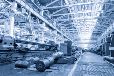 makinenin olduğu dükkanın Metalurji eserler