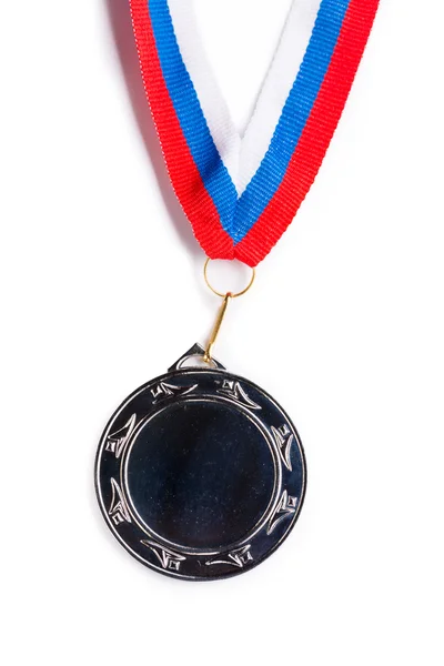 Médaille en métal avec ruban tricolore — Photo