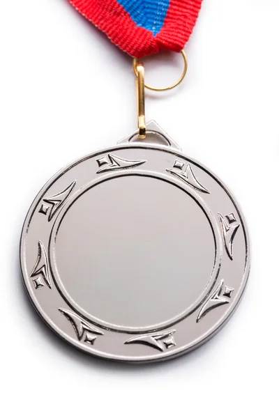 Μεταλλικά μετάλλιο με τρίχρωμο κορδέλα — Φωτογραφία Αρχείου