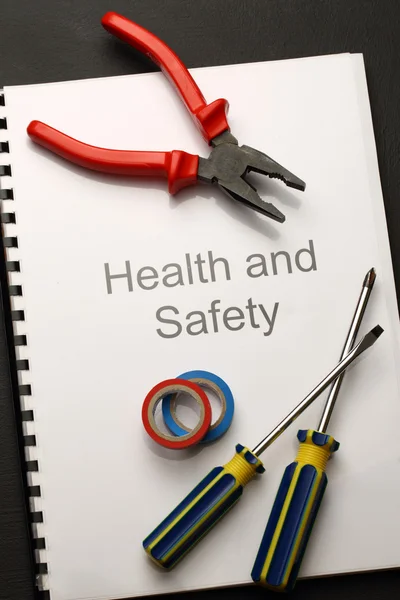 Register with pliers and screwdrivers — Stock Photo, Image