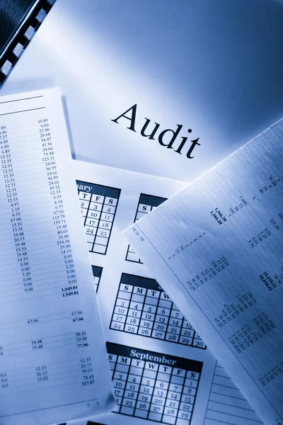 Operating budget, calendar and audit — Stock Photo, Image